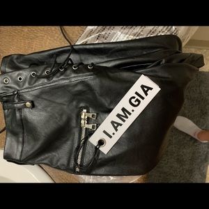 IAMGIA leather pants black